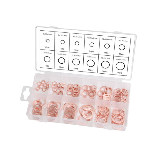 FD-6090 Sortiment Kupferringe Dichtungsringe 150 teilig image 1