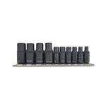 Gewindebohrer-Steckschlüsselsatz 1/4" und 3/8" Zoll Antrieb 10 tlg (magnetisch) image 1