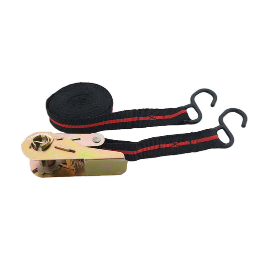 Zurrgurt 5 m x 24 mm mit Ratsche und schweren Haken image 1