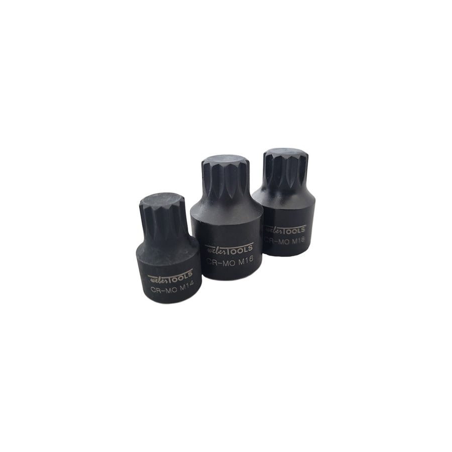 Stubby Impact Spline Bit-Steckschlüsselsatz 9-teilig image 1